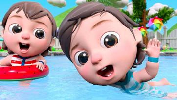 Swimming Safe Song - Daddy teaches Henry and David how to swim safe in the pool, join them and learn how to swim properly!