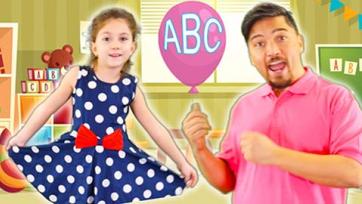 Cute family singing the alphabet song