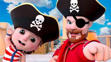 Pirate Song - Henry and David are looking for the treasure chest, but the evil pirate appears, what will happen now?!