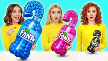Mystery Fanta Bottles - Guess the Color Candy Surprise for Kids