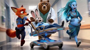 A Special Day at the Animal Hospital with Zootopia Friends and a New Baby